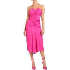 Rebecca Vallance Pink Midi Dress
